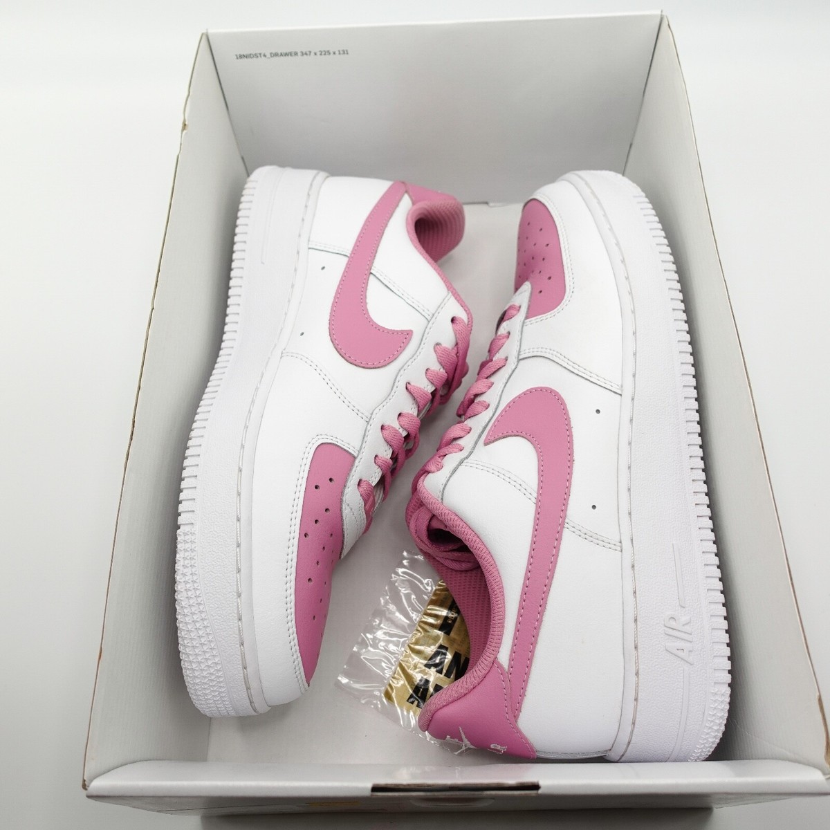 Nike Air Force 1 Low ID NBY White Pink CT7875 994 Mens Sneaker Size 9.5 Nike Air Force 1 Low ID NBY White Pink CT7875 994 Mens  main image 4
