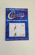 Dollhouse Triangle Hinges Working Brass Gold x4 Gold 1:12 Scale Includes Nails
