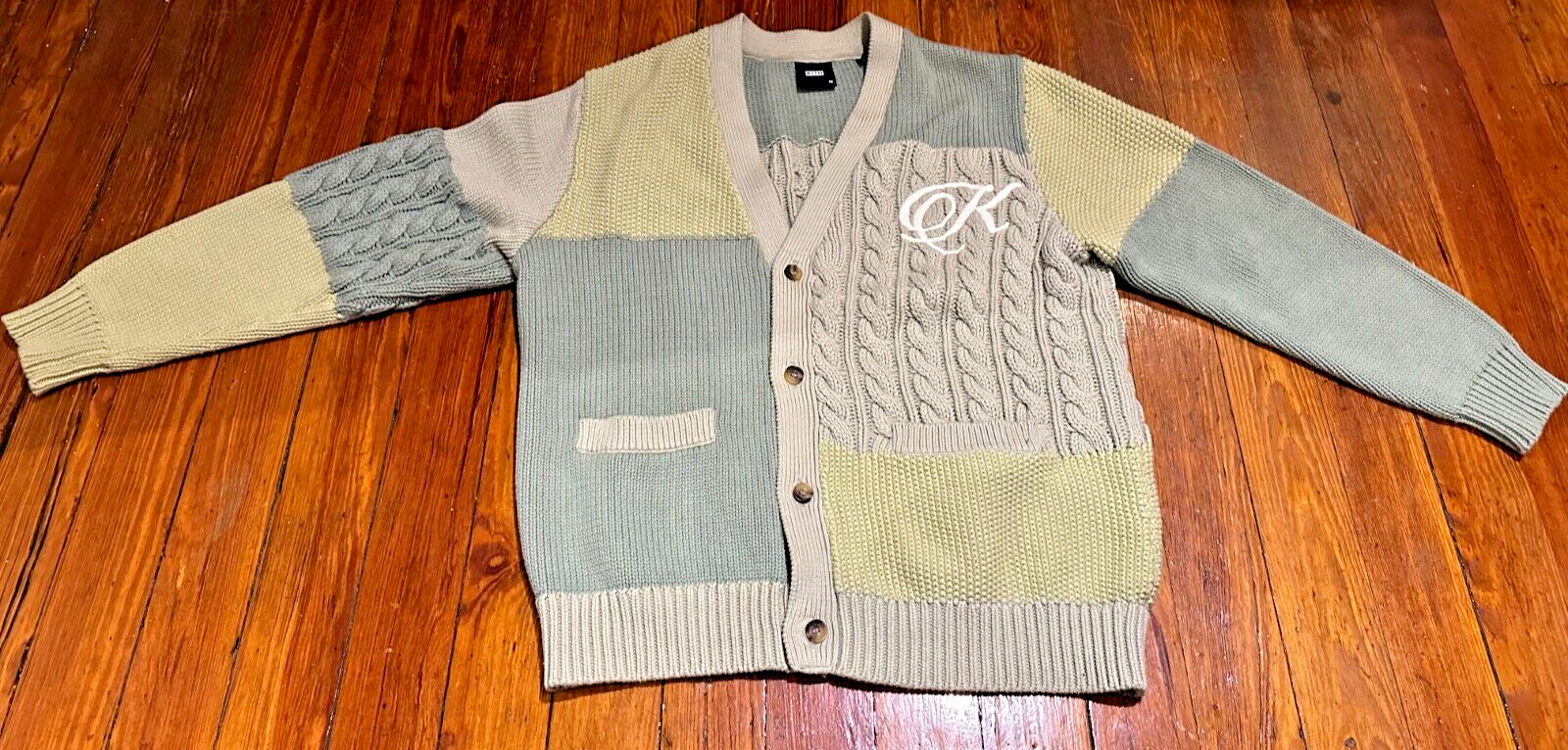 Kith Patchwork Knit Cardigan 'Vera' Medium - image 2