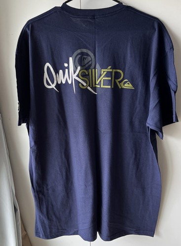 Quiksilver Blue Logo Shirt Men’s XL Cotton Tee NWOT - Picture 2 of 5