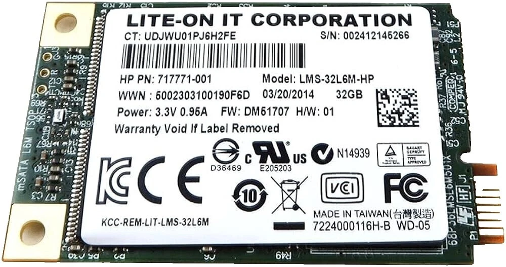 HP mSATA Internal Hard Disk Drives