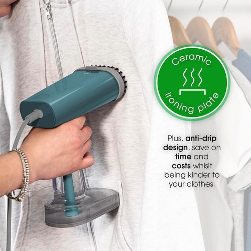 Abode AGS3001T Handheld Garment Steamer Portable Clothes Steamer 1000w Teal - Picture 6 of 11
