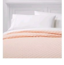 Full/Queen Jersey Quilt Blush Peach - Room Essentials