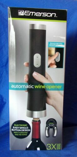 Emerson Automatic Wine Bottle Opener w/ Electronic Single Button Control