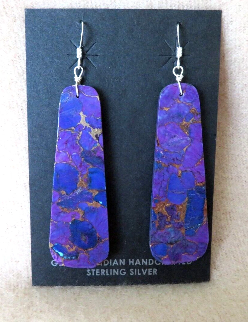 Turquoise slab hotsell earrings
