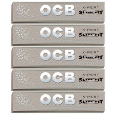 OCB X-Pert Rolling Paper King Size Slim Cigarette Papers 5 Booklets