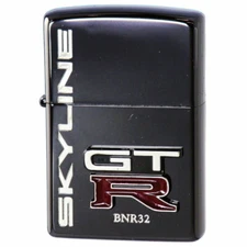 Zippo NISSAN SKYLINE GTR GT-R NISMO BNR323 Small Metal Parts Art Metal Black F/S