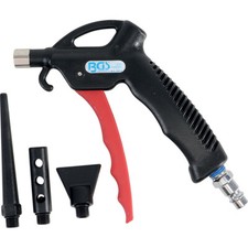 PISTOLA PER SOFFIAGGIO ARIA COMPRESSA CON 3 EROGATORI ATTACCO 1/4" BGS