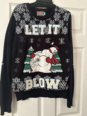 SPENCER'S “LET IT BLOW” FARTING SNOWMAN LIGHTED UGLY CHRISTMAS