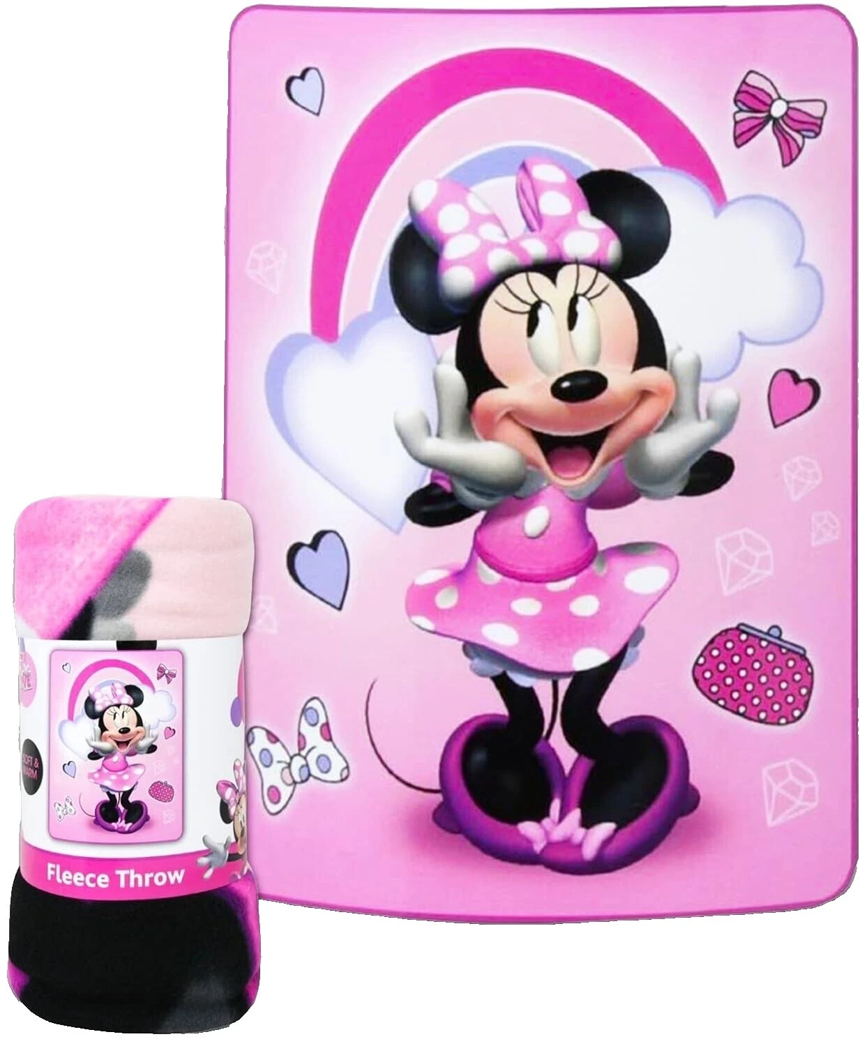 Cobijas y mantas Disney Love Hearts