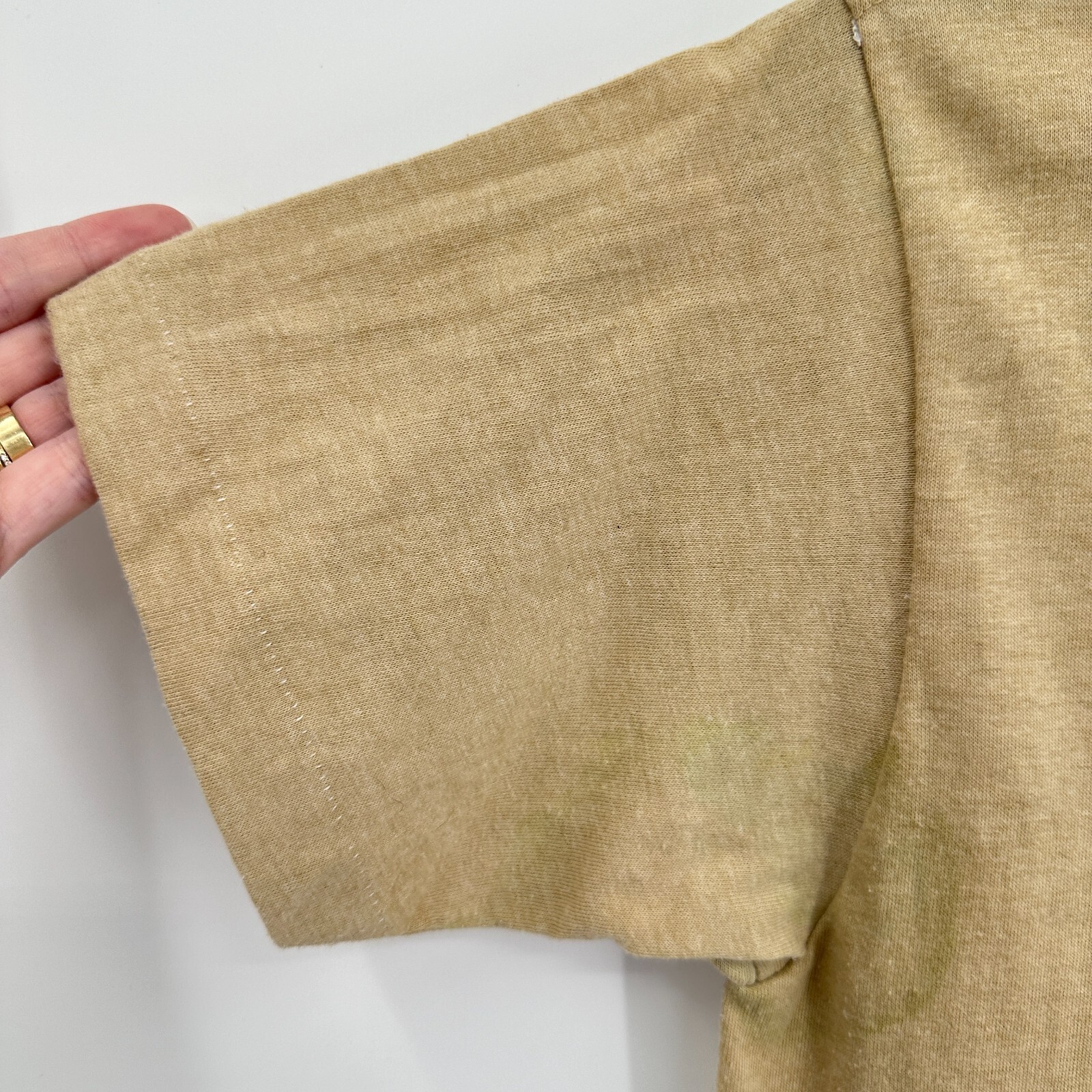 Vtg Thomas Magnum P.I T-shirt S Brown TV Television Iron On Transfer 80s Hawaii