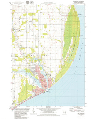 1978 Topo Map of Two Rivers Wisconsin Quad | eBay