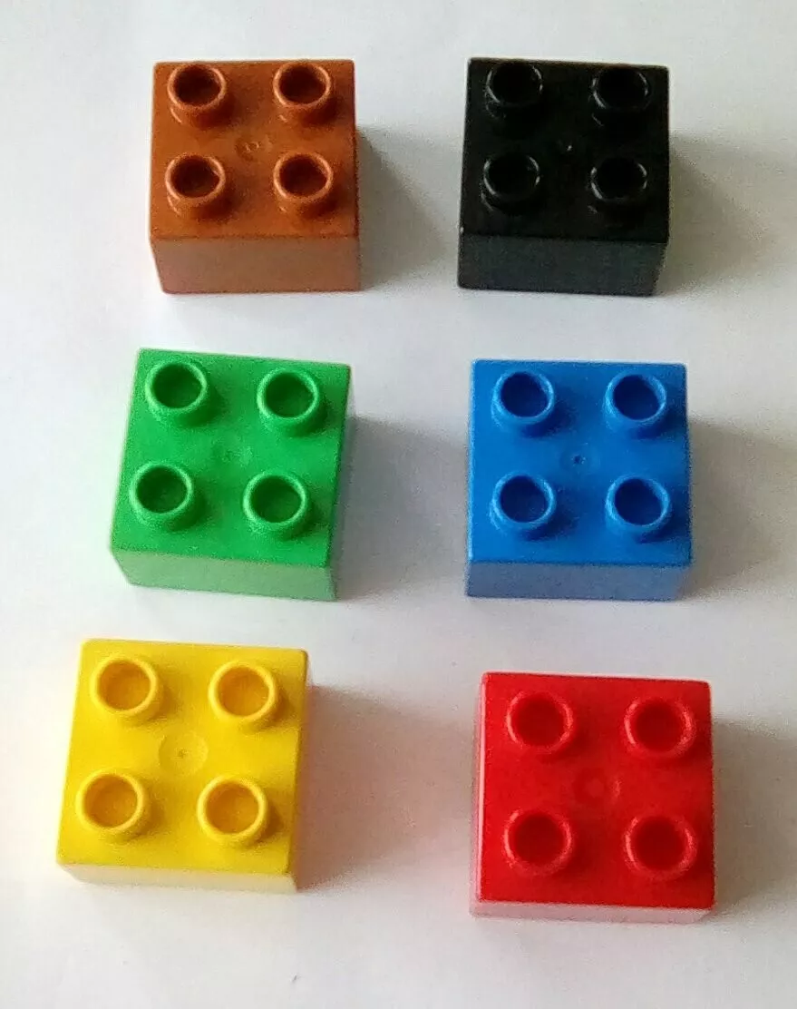 Black duplo store bricks