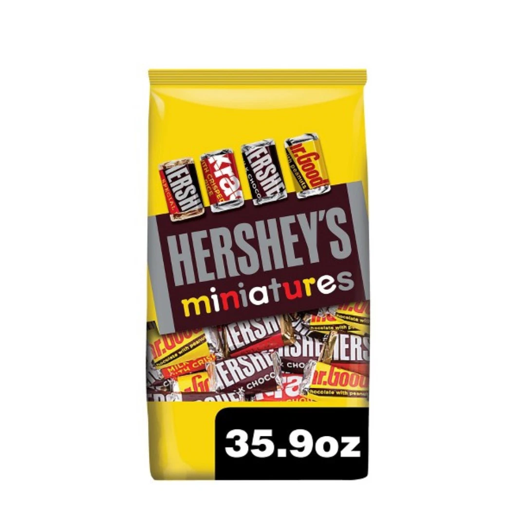 HERSHEY'S Miniatures Assorted Chocolate Snack Size Party Pack 1.01kg | eBay