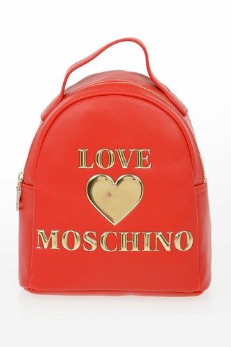 MOSCHINO donna Zaini e Marsupi LOVE Zaino PADDED SHINY HEART in Ecopelle  Rosso | eBay
