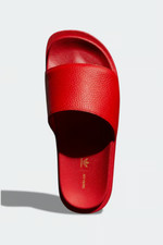 Adidas Ivy Park Beyonce Unisex Leather Sliders - UK 4 / 6 / 7  - Red - GX7102.