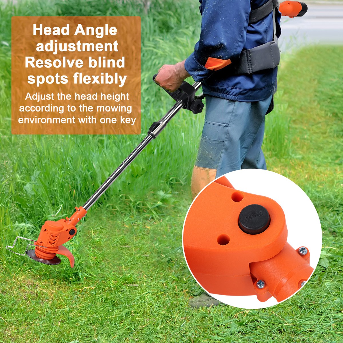 Ego Lawn Mower Seesii 3-in-1 Cordless Lawn Mower/Trimmer/Edger