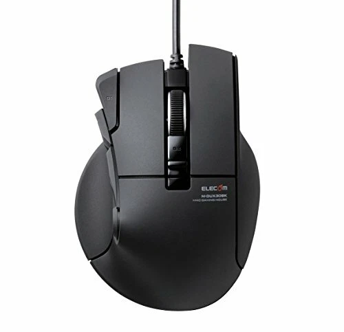 ELECOM M-DUX30BK Gaming Mouse DUX Wired 10 Button 2400dpi Hardware Macro NEW - Image 2 of 4