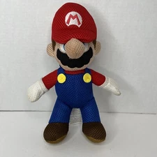 Nintendo Super Mario Mesh Stuffed Plush Toy 10” 2019 Bath Buddy