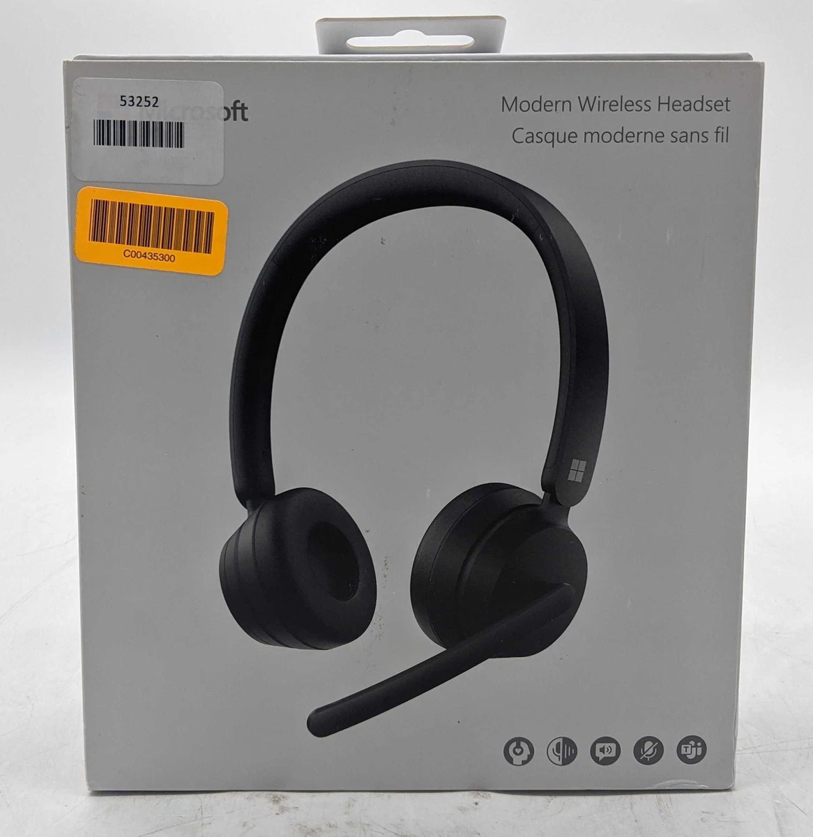 Micro-casque sans fil moderne Microsoft 8JR-00001 - Noir