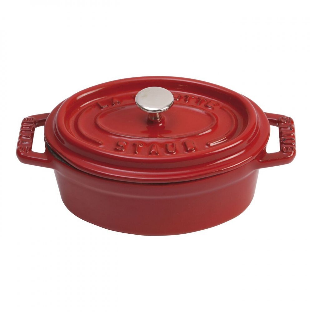 Minis - Staub En Oferta Mini Olla Ovalada Polvo Cocotte 11 Cm/0,25 L Cereza, 1101106