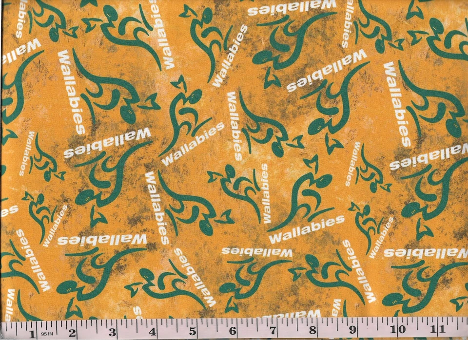 FABRIC~RUGBY~FABRIC FAT QUARTER~WOVEN COTTON~20+ DESIGNS - image 3 of 4