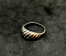 925 Sterling Curved Dome Ring 7.5mm Sz 5.5 - 1.87g