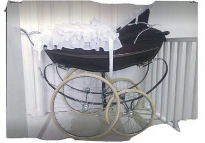 coach built silver cross pram