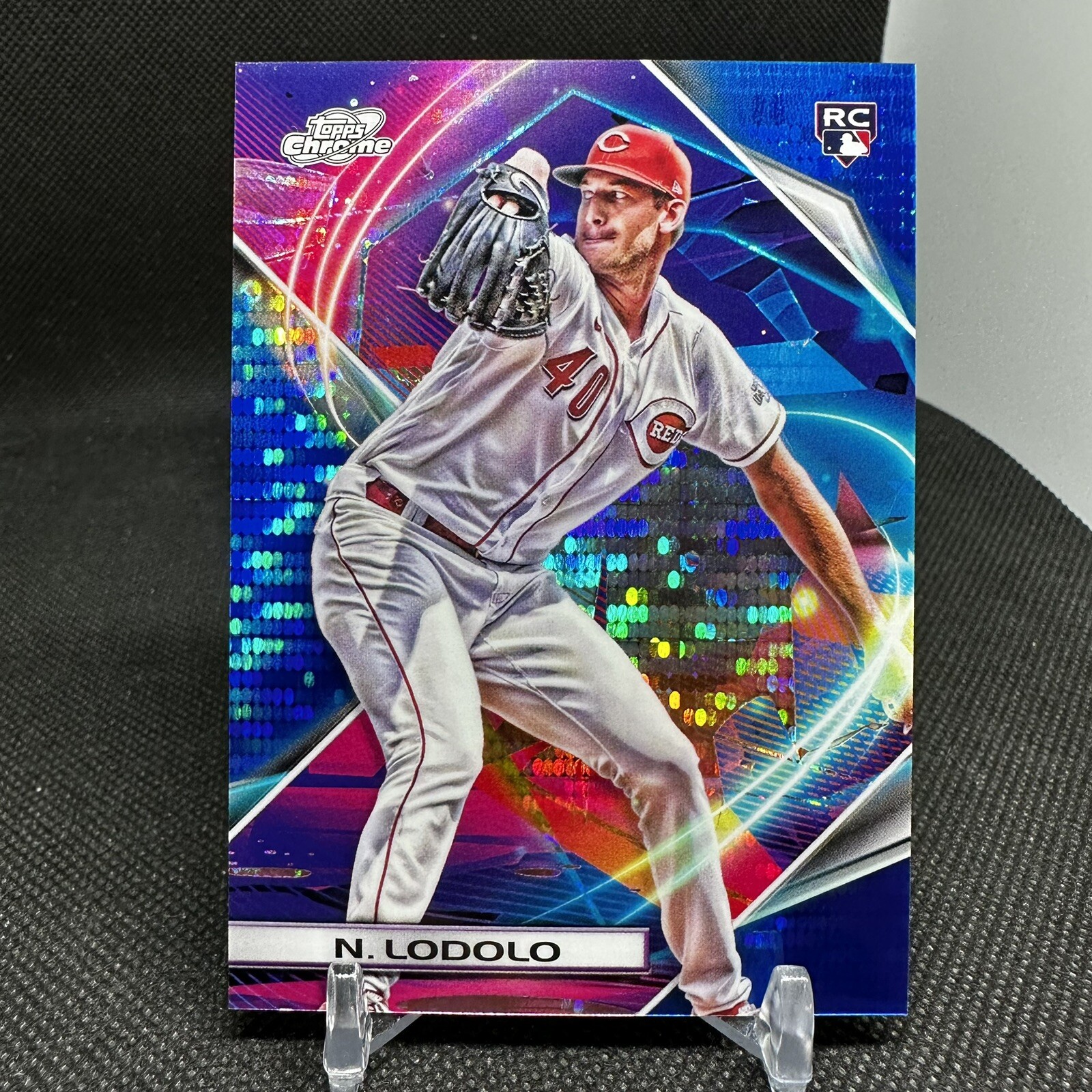 2022 Topps Cosmic Chrome Blue Moon Refractor /99 Nick Lodolo #51 Rookie RC 🔥