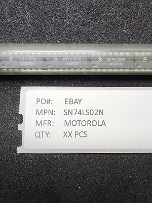 SN74LS02N MOTOROLA 74LS02N IC GATE NOR 4CH 2-INP 14-PDIP 12 PIECES | eBay