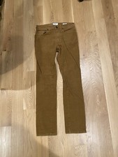 GoodFellow  CO Men's Brown Corduroy Pants Slim 30W x 32L  Stretch 5 pocket