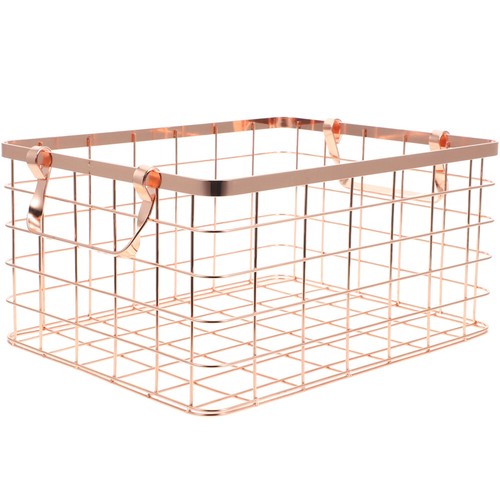 Wrought Iron Storage Basket Fruit Decorative Baskets for Home Baby