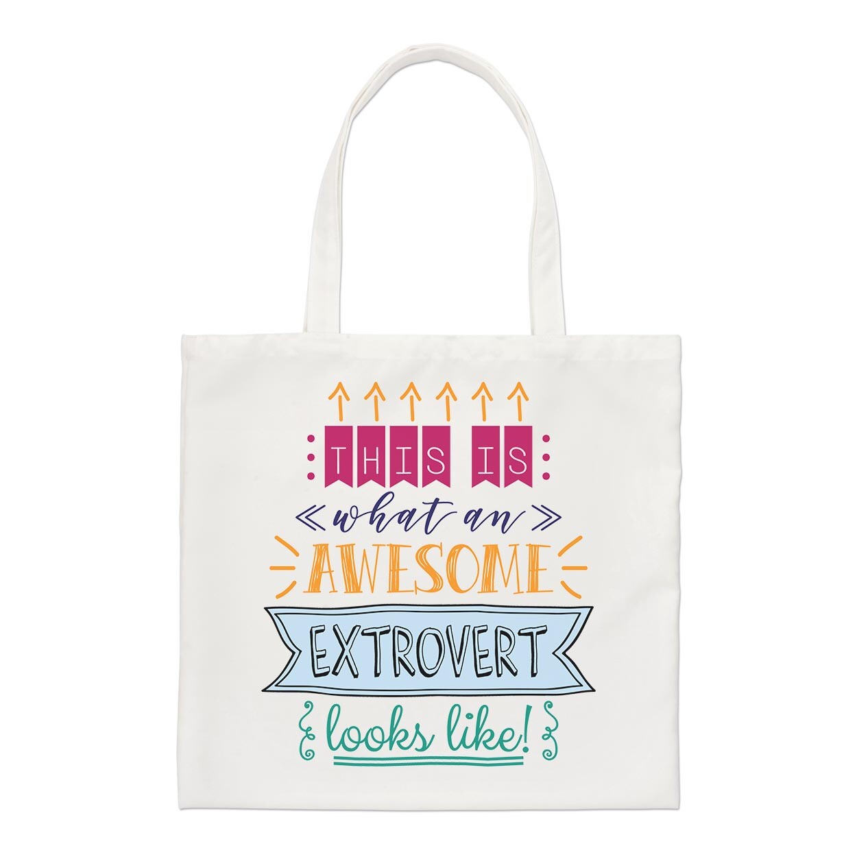 This Is What An Awesome Extrovert Looks Like Regular Tote Bag Best Shopper