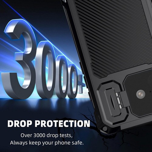 Robuste stoßfeste Metallhülle Displayschutz Glas Ständer für iPhone 14 15 16 - Bild 11 von 25