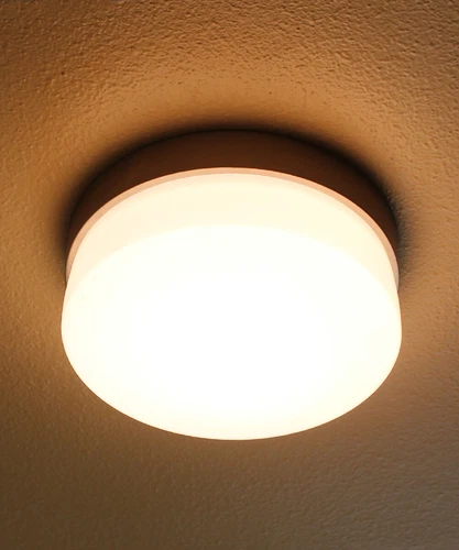 Flux 11"W 1-Light LED Flush Mount Light Fixture Satin Silver Finish - Picture 6 of 8