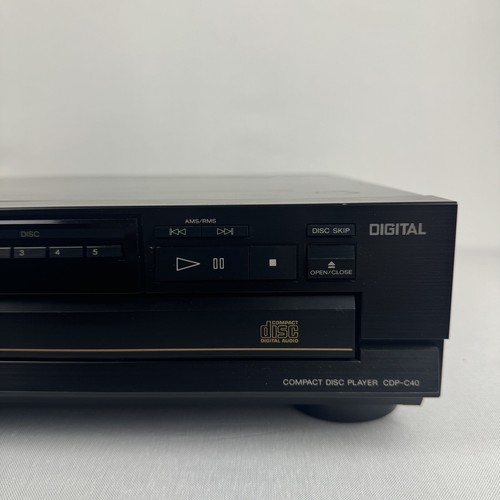 Sony Retro 5 Disc Compact CD Changer Player System CDP-C40 Tested & Working - Picture 4 of 12