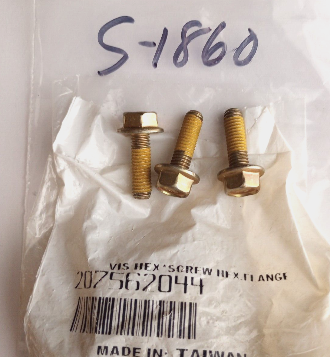BRP Can-Am Ski-Doo Hex Flange Screw NOS 207562044 Qty. 3 (S-1860