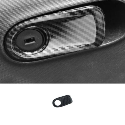 Co-Pilot Carbon Fiber Storage Box Handle Cover ABS For Benz Smart Fortwo 2015-20