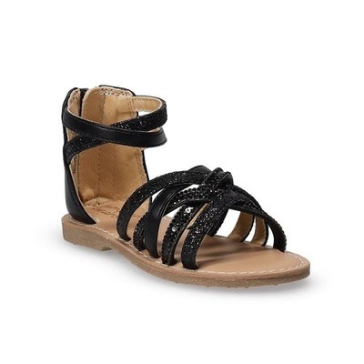 Jumping Beans  Ozziee Toddler Girls' Sandals, Toddler Girl's, Size: 9 T, Black