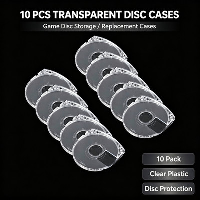 10pcs Transparent UMD Game Storage Case Alternative for PSP Game Series Reusable