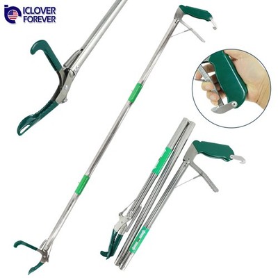 50'' Collapsible Snake Tongs Reptile Grabber Catcher Wide Jaw Handling Tool Stick