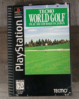 Tecmo World Golf Sony PlayStation 1 PS1 CIB Complete