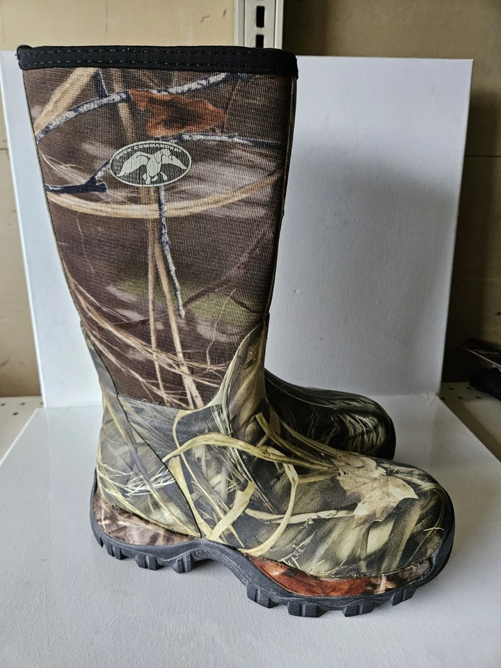 Duck Commander Rubber Men’s Hunting Boot, Realtree Timber (TK) - Image 2 of 4