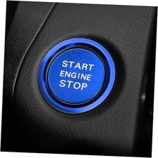 Push Start Button Cover Start Stop Button Cover for Audi Accessories, Car Blue