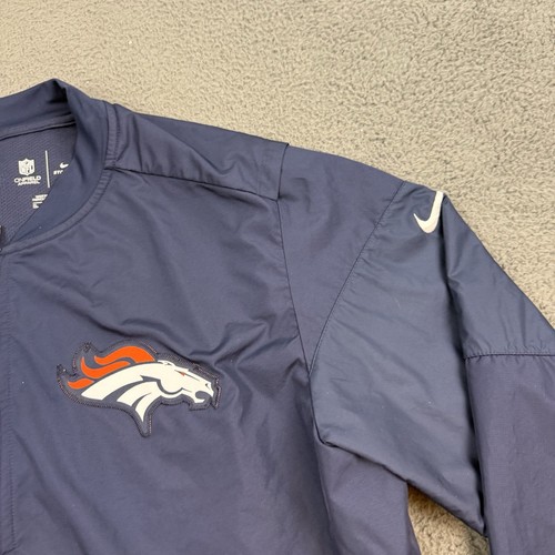 Denver Broncos Jacket Mens Extra Large Blue Nike Storm Fit On Field 1/4 Zip - Bild 2 von 10