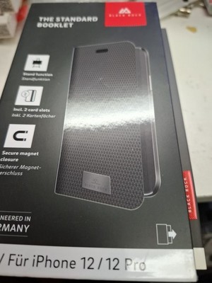 Black Rock The Standard Booklet Tasche Schwarz Für IPhone 12 / IPhone 12 Pro