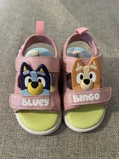 Bluey  Bingo Girls Toddler Sandals Pink Size 6c Pre-owned