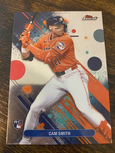 Cam Smith - 2025 Topps Finest - Rookie Common Refractor - #54 - Houston Astros