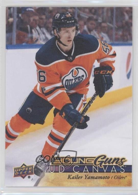 2017-18 Upper Deck UD Canvas Young Guns Kailer Yamamoto #C102 e9p