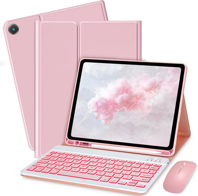 Keyboard Case for Samsung Galaxy Tab A8 10.5 Inch - 7 Colors Backlit Keyboard Co